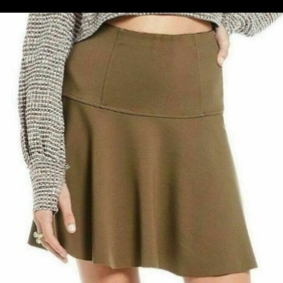 Free people  ruffles  hunter green , Aline  peplum skirt - Picture 9 of 12